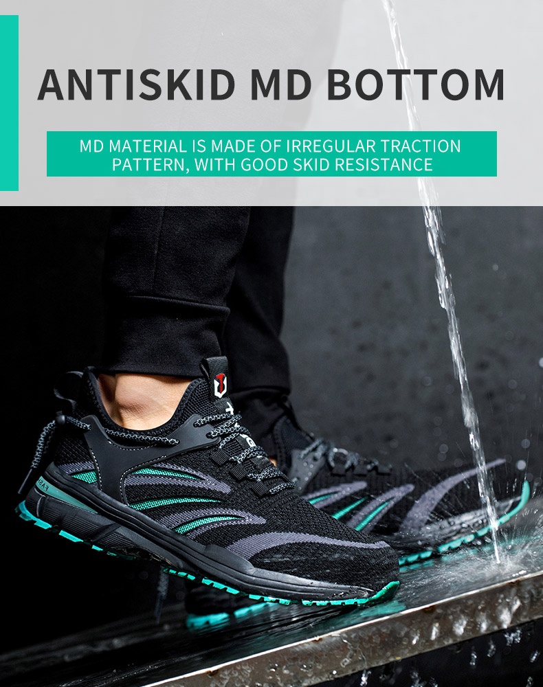 Summer Lightweight Wholesale High Quality Sports Safety Shoes Work Shoes Men China Cheap Black New Designer Men Safety Shoes