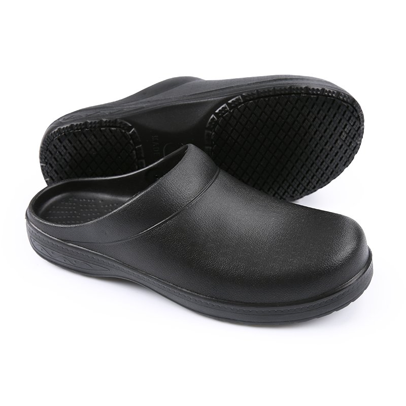 JDS CE Safety Anti-Slip Rubber Kitchen Chef Shoes Oil Resistant EVA Clogs Shoes Comfortable Men Shoes