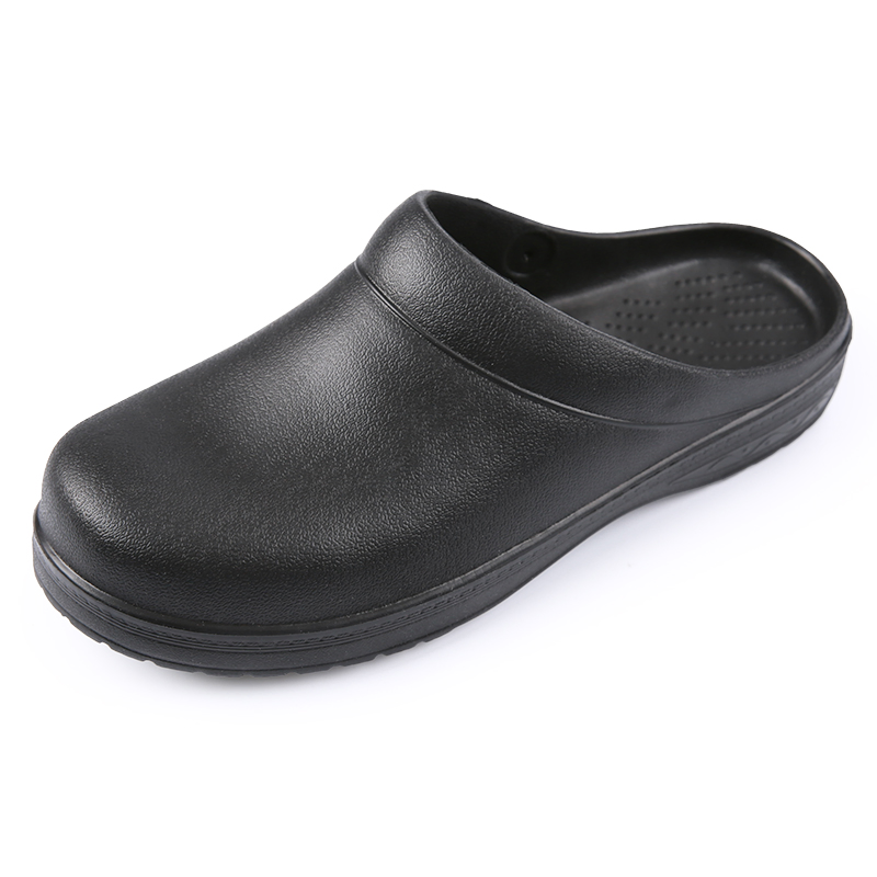 JDS CE Safety Anti-Slip Rubber Kitchen Chef Shoes Oil Resistant EVA Clogs Shoes Comfortable Men Shoes
