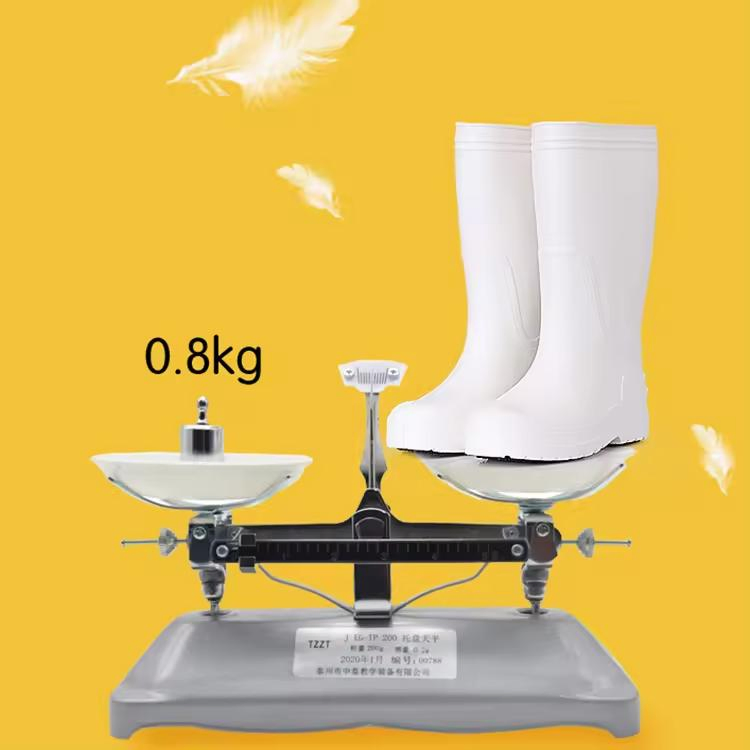 Wholesale Food Service Oil Acidproof Anti Slip Waterproof Steel Toe White Safety Rain Boot