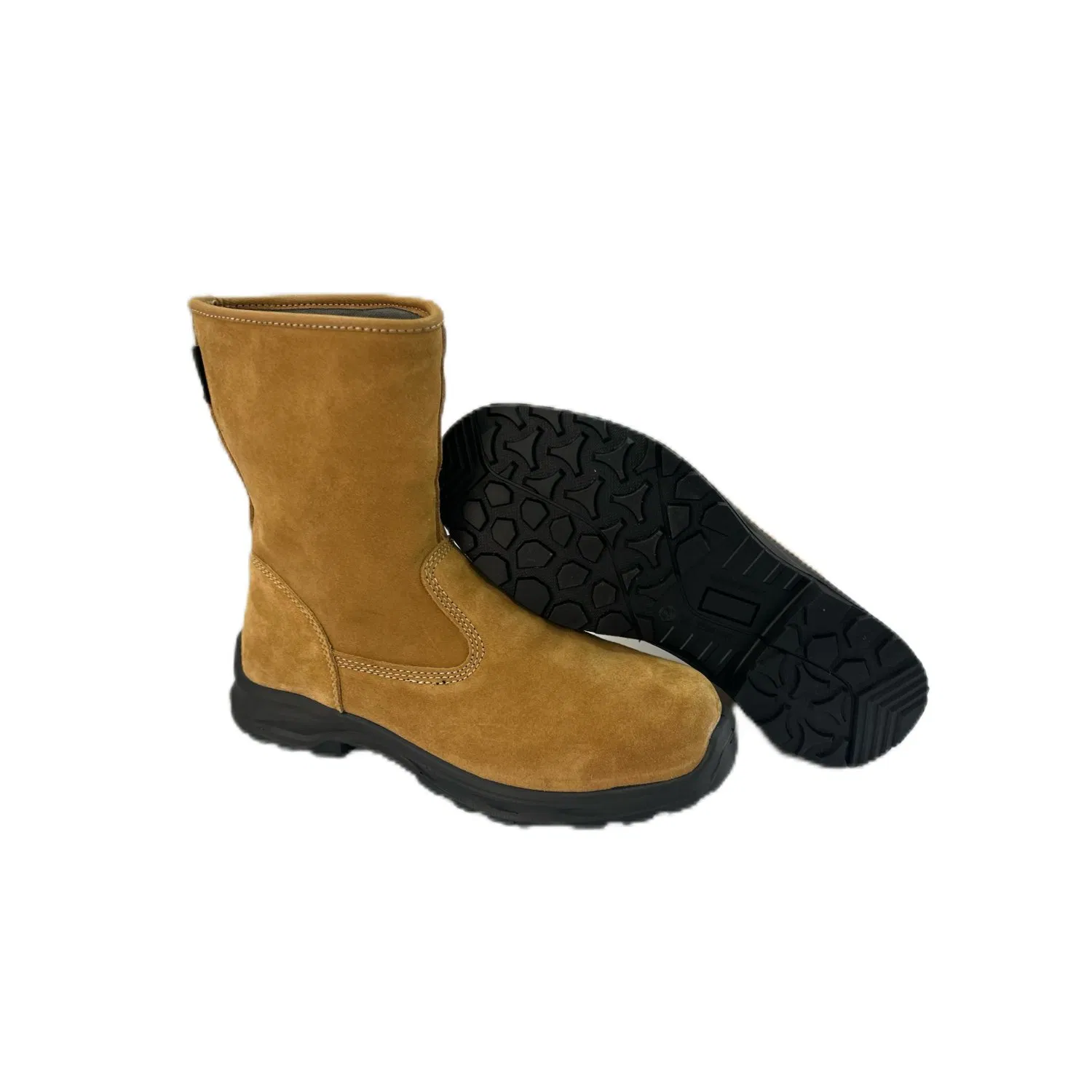 Durable High-Top Safety Boots with Steel Toe and Puncture-Resistant