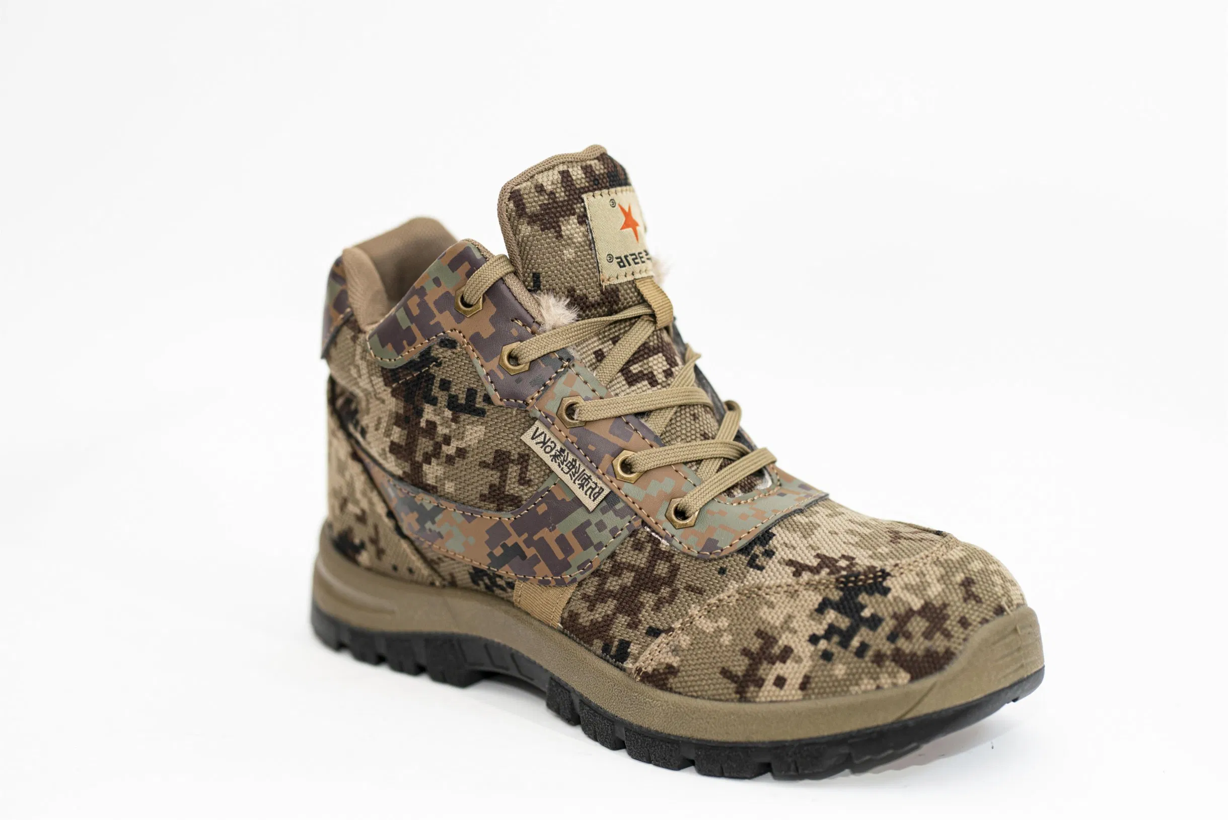 Jihua-106 Winter Insulated Camo Work Boots with Puncture-Resistant Outsole for Forestry, Patrol and Construction