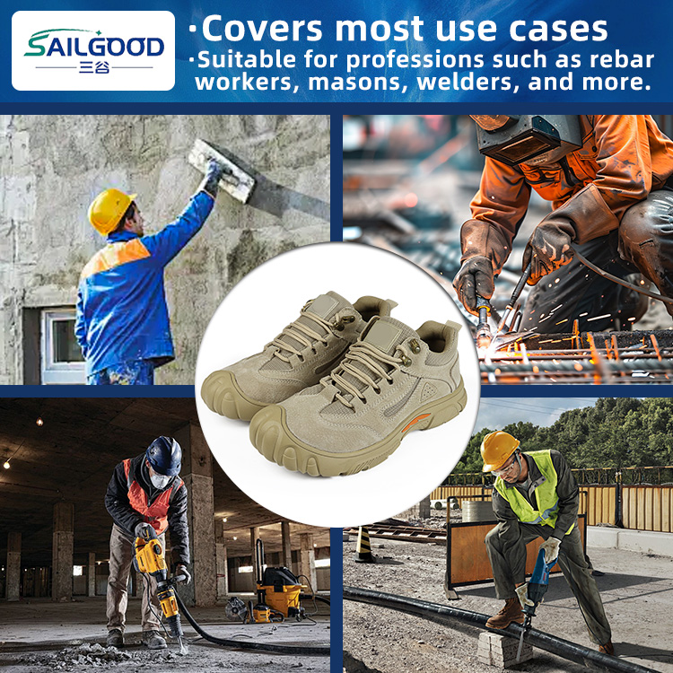 Manufacturer's Impact Resistant Construction Security Shoes Steel Toe Industrial Working Safety Shoes Men Women Summer