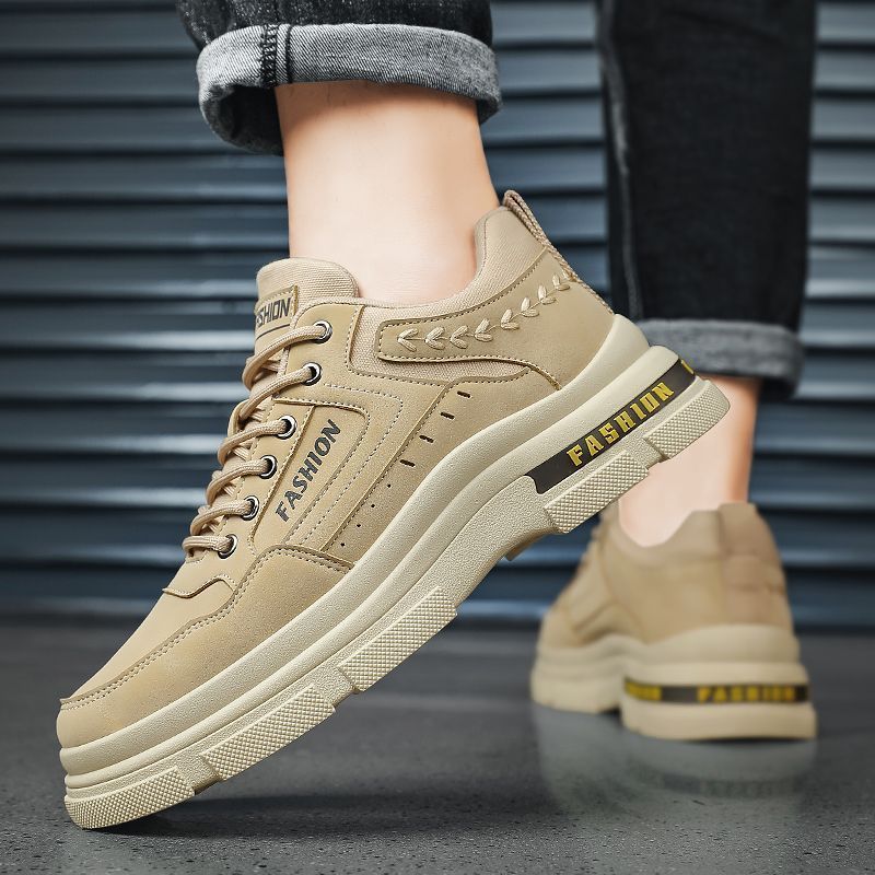 2024 Autumn New Men's Safety Shoes Mesh Upper Construction Work Waterproof Lace-up Non-Slip Wear-Resistant Lightweight Trendy