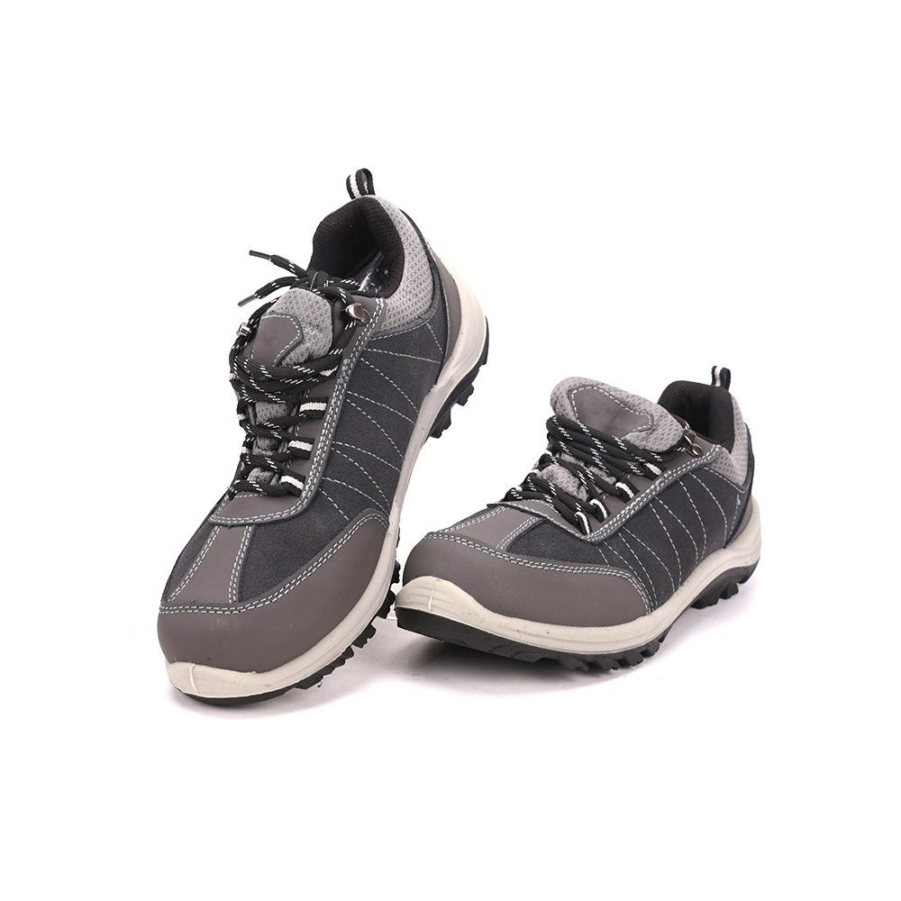 AODEXIANG Safety Shoes Steel Toe Cap Anti-Slip Winter Nubuck Leather Upper Mesh Lining Puncture-Proof Work Boots