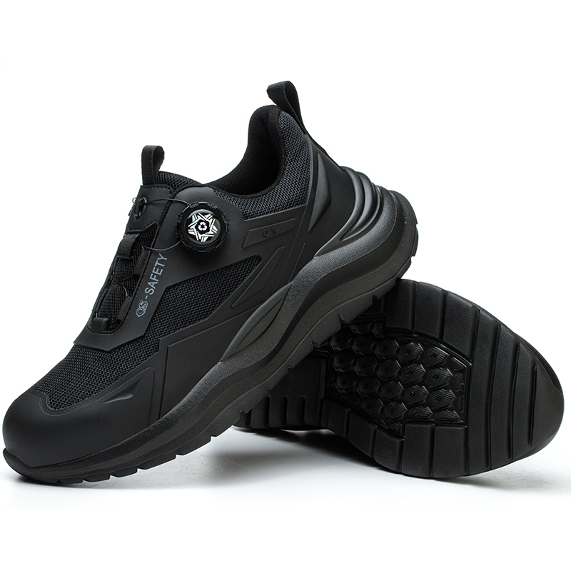 Men's Lightweight Summer Safety Shoes Anti-Impact Puncture-Resistant Breathable Woven Fabric Anti-Slip Odor-Free Work Shoes