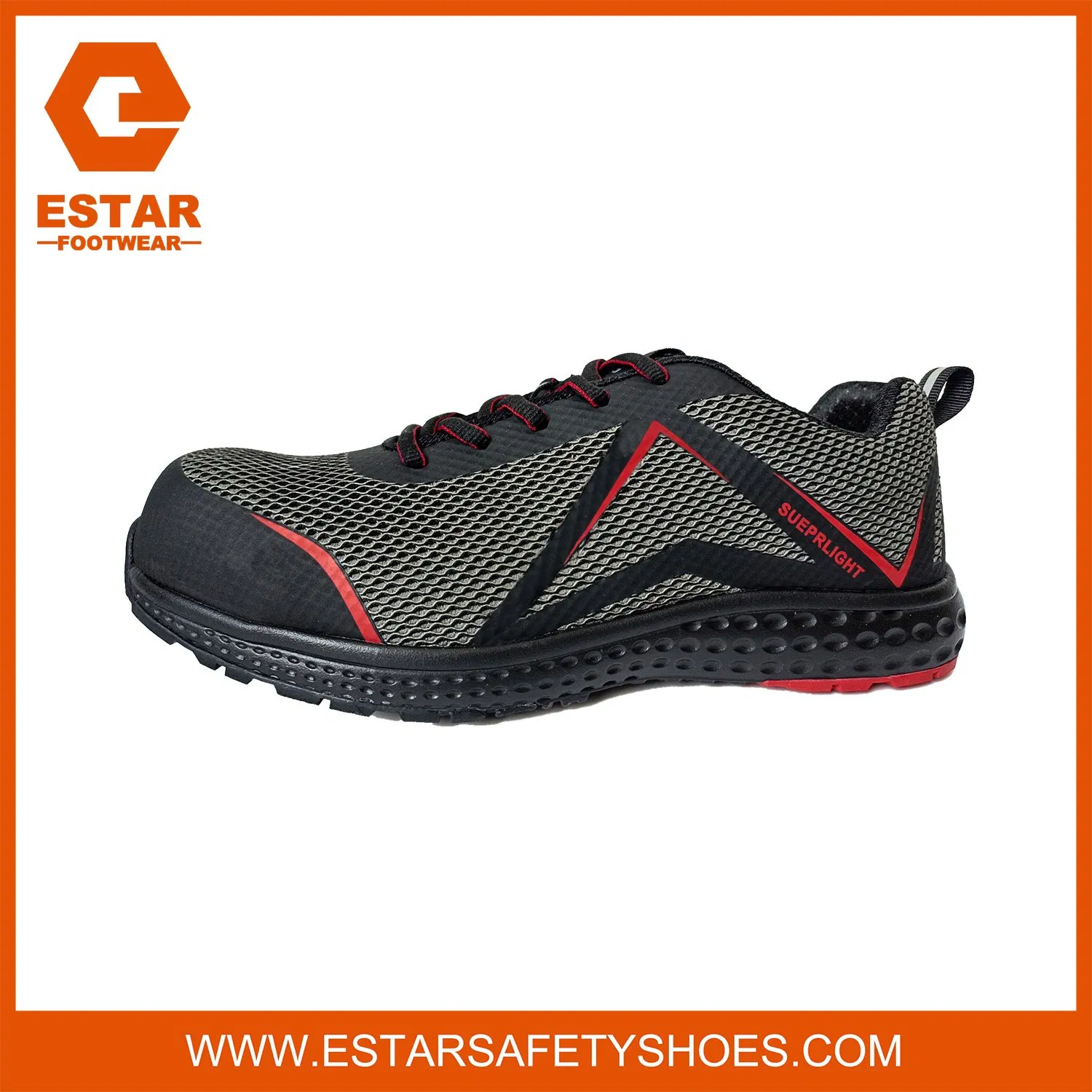 Super Lightweight Safety Trainer Shoes with Nano Composite Toe and Ultralight Kevlar Anti-Puncture Midsole