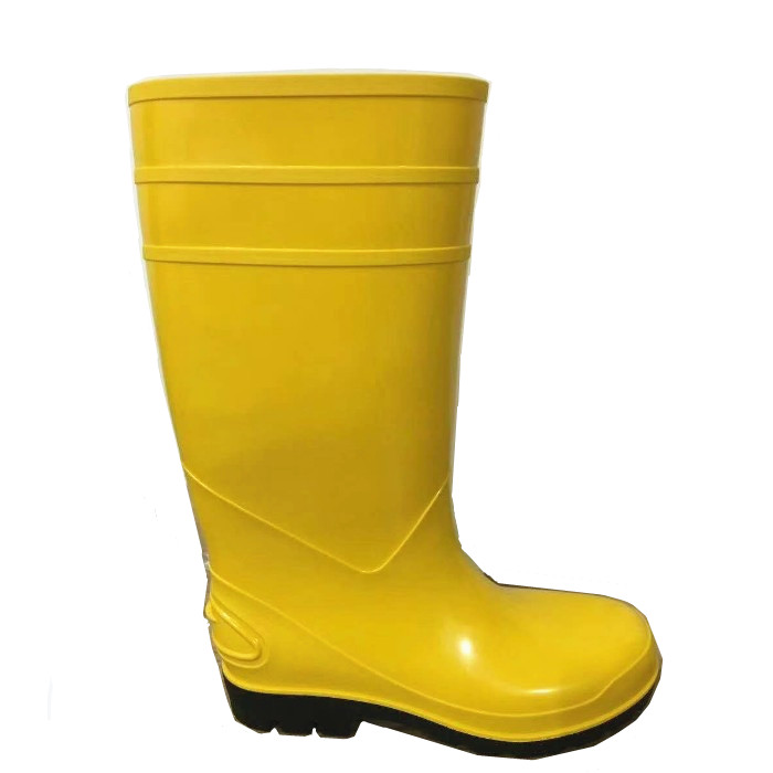CE Approved Safety PVC Boots with Steel Toe Waterproof Gumboots