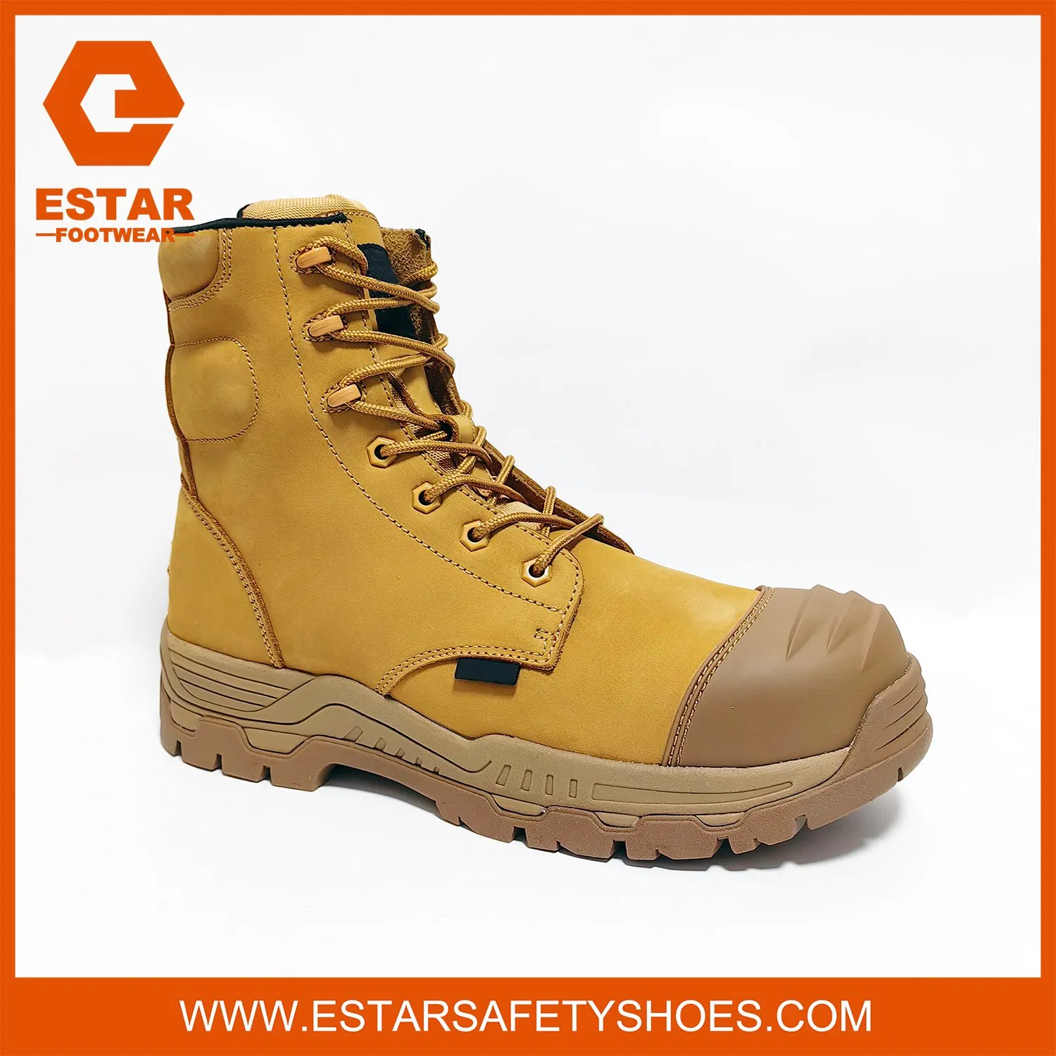 Airport Friendly Work Safety Shoes Non-Metallic Industrial Safety Boots with Composite Toe