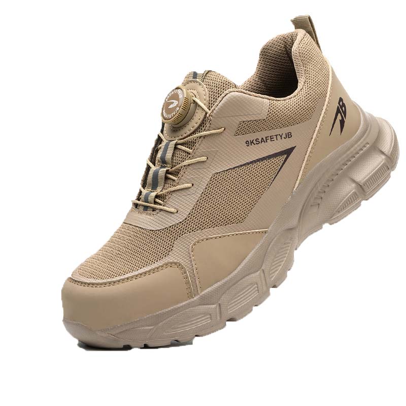 Soft-Soled Knob Sports Safety Shoes for Work Anti-Smashing Anti-Piercing Breathable and Protective for Factory Use Rotating