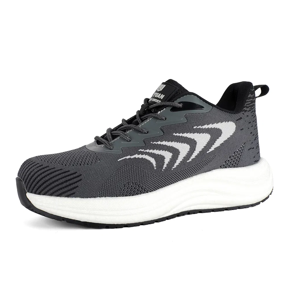 Flyknit Upper Popcorn Outsole Composite Toe Kevlar Safety Work Shoes