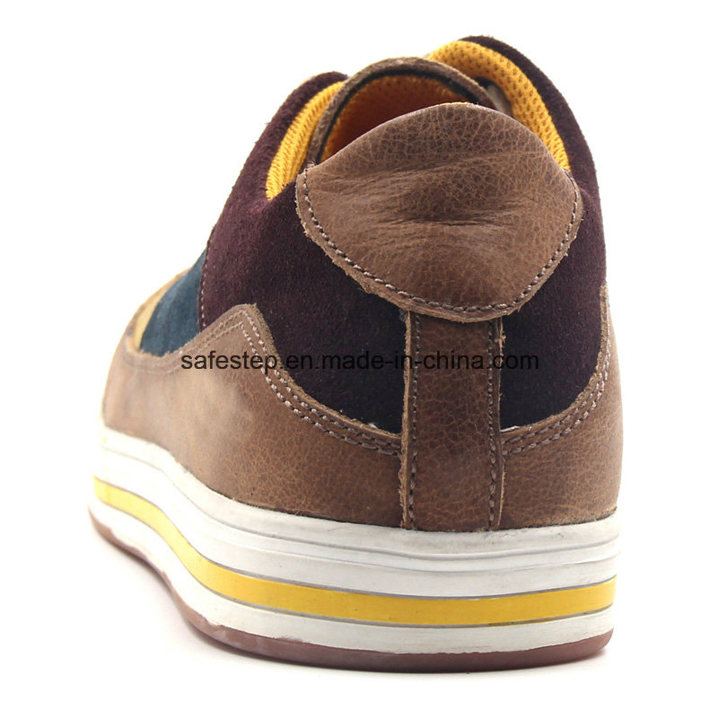 Suede Leather Anti-Slip Composite Toe Safety Work Shoe