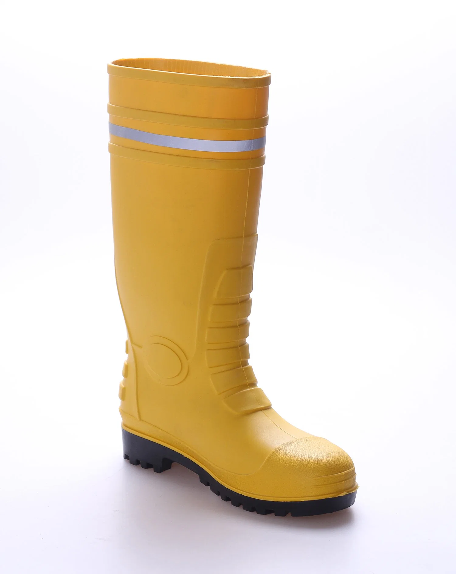 Yellow Rubber Safety Steel Toe Working Gum Boots Man
