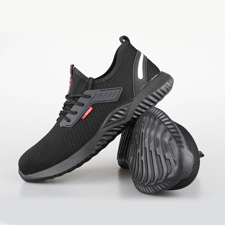 Shoes Safety Man Summer Breathable Labor protection Shoes Fly Weave Anti- Puncture Safety Shoes Steel Toe Work Boot SM003