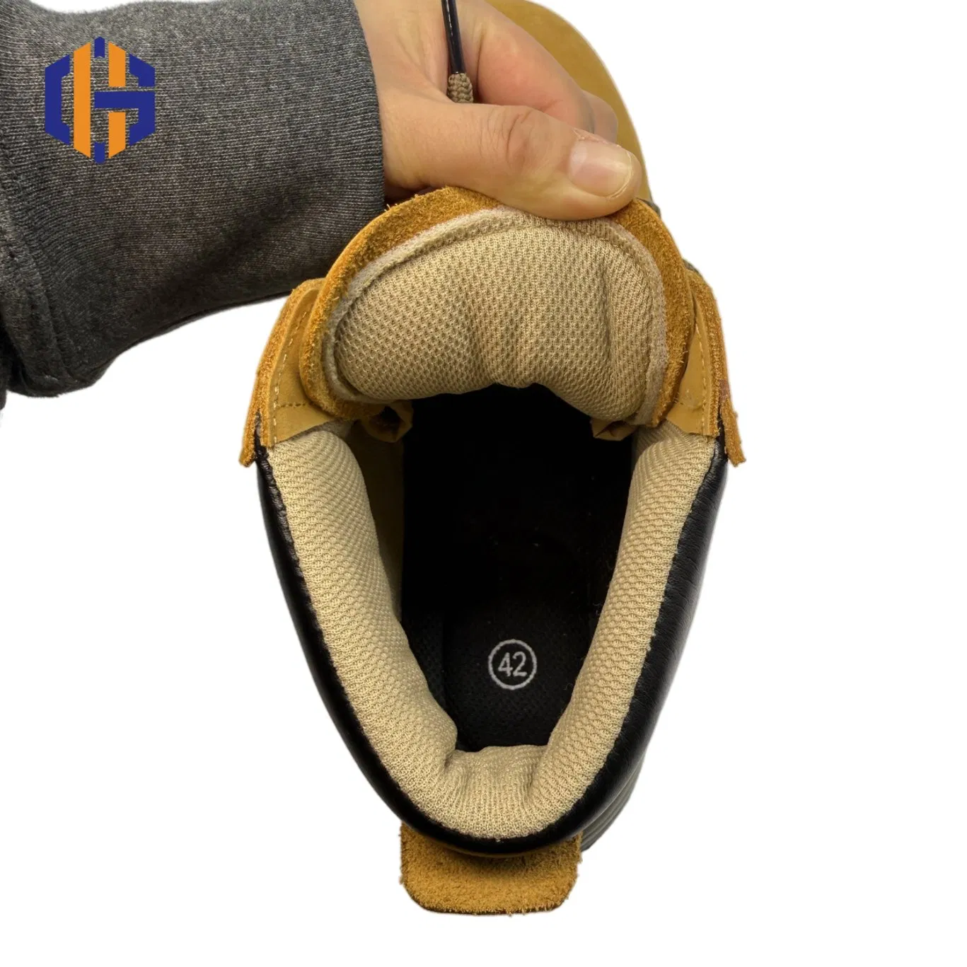 China Composite Work Boots Breathable Protective Leather Upper Steel Toe Labor Footwear Safety Shoes Mens Shoes