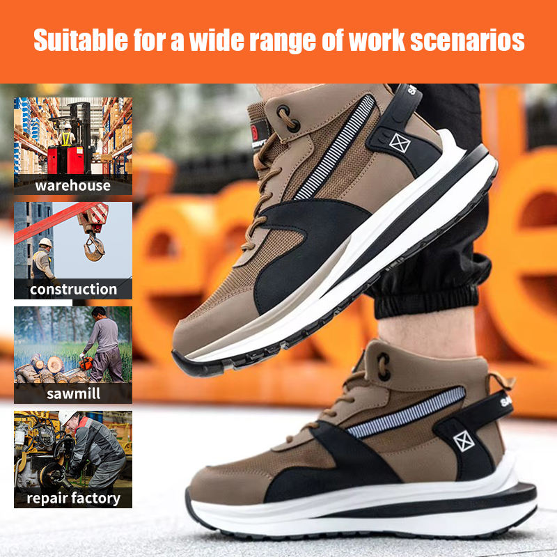 New Arrival Mountaineering Breathable Safe Toe Sport Safety Shoes for Men Working Industrial Price Breathable Industrial Outdoor