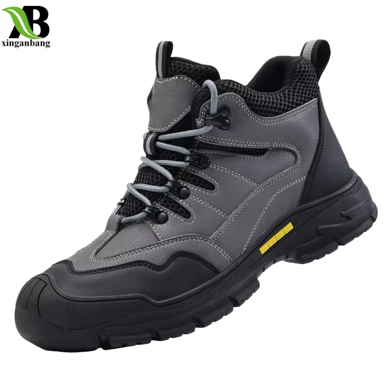 Lightweight Safety Work Sneakers with Slip-Resistant Rubber Outsole