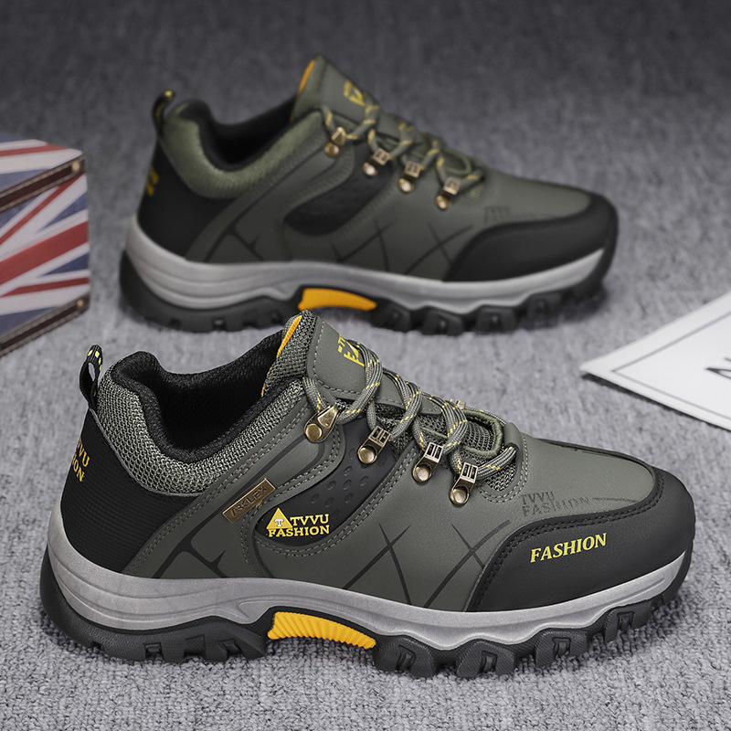 New Men's Running Shoes Waterproof Slip Resistant Work Shoes for Construction Site Wear-Resistant