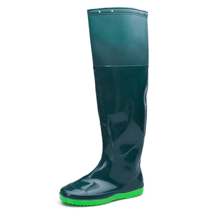 Wholesale New Design Customize Waterproof Non Slip Industrial Safety Boots Knee Rain Shoes for Workers Sepatu Sawah PVC Gumboots