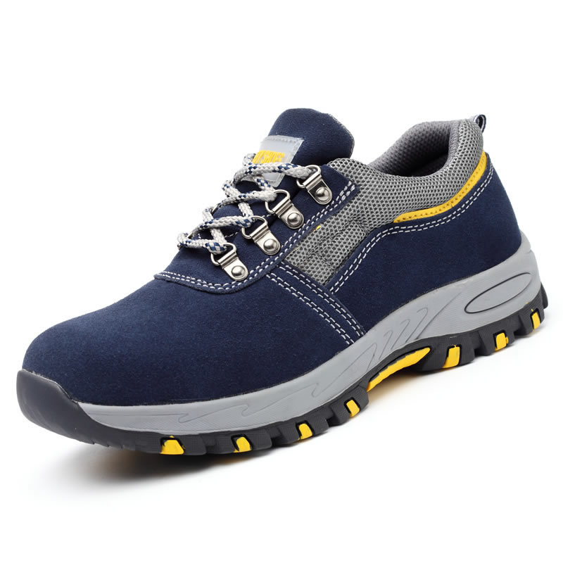 Leather safety shoes Light Weight Work shoes Industrial Worker Summer Steel Toe Safety boots Zapatos De Seguridad