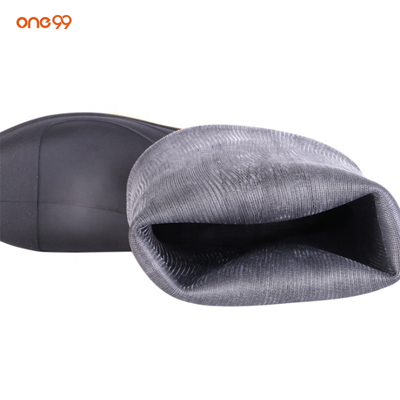 One99 Adult Garden Rain Boots Shoes Custom Waterproof PVC Safety Rain Boots Wholesale Long Rubber Work Boots Agriculture