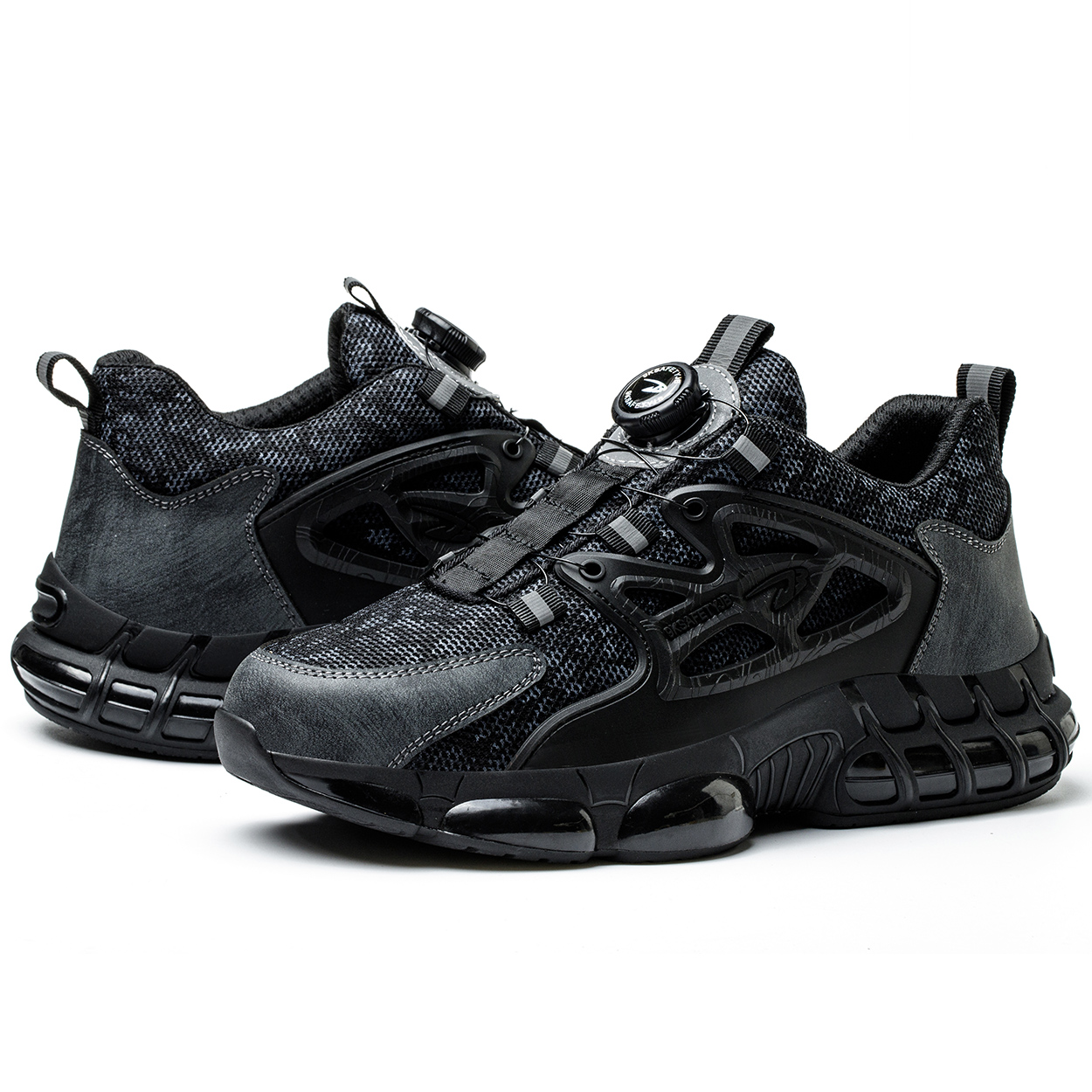 Quick Lacing Breathable Anti-smashing Specifications Metal Non slip Security Guard Work Men Steel Toe Safety Shoes