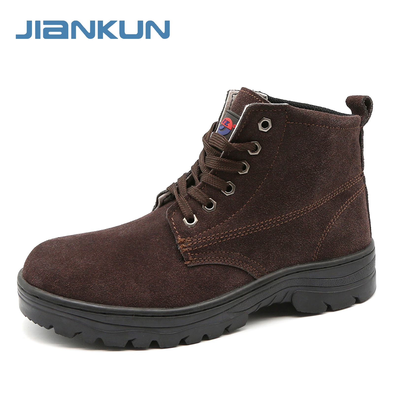 JIANKUN Unisex Steel Toe Labor Shoes 300℃ High Temperature Resistance Non-Slip Work Shoes Anti-Piercing Safety Work Boots