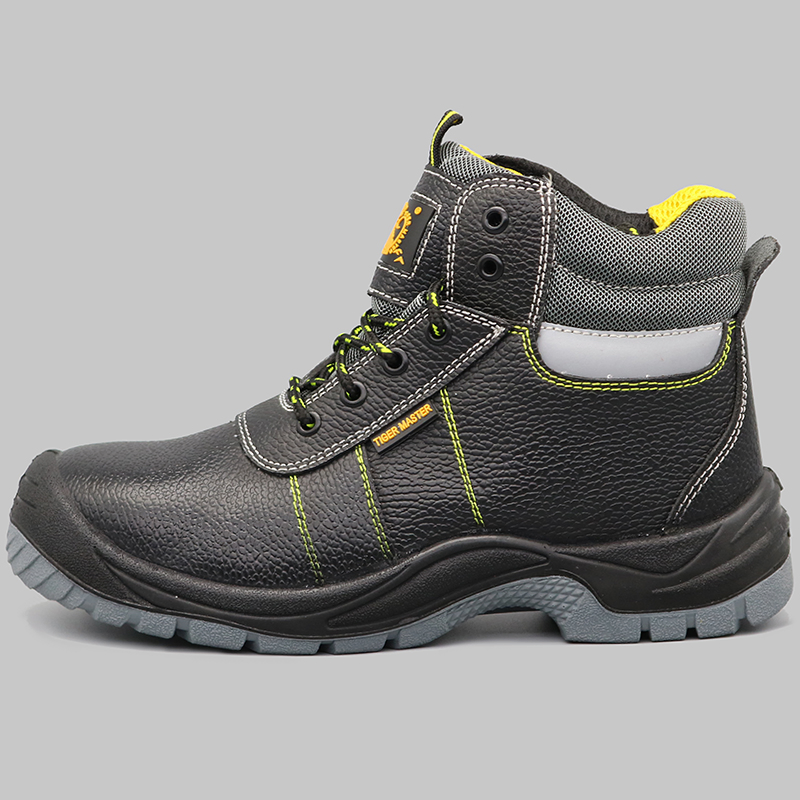 Tiger Master Oil Water Resistant Anti-Slip Steel Toe Prevent Puncture Anti Static Men Construction Industrial Leather Work Safety Boots