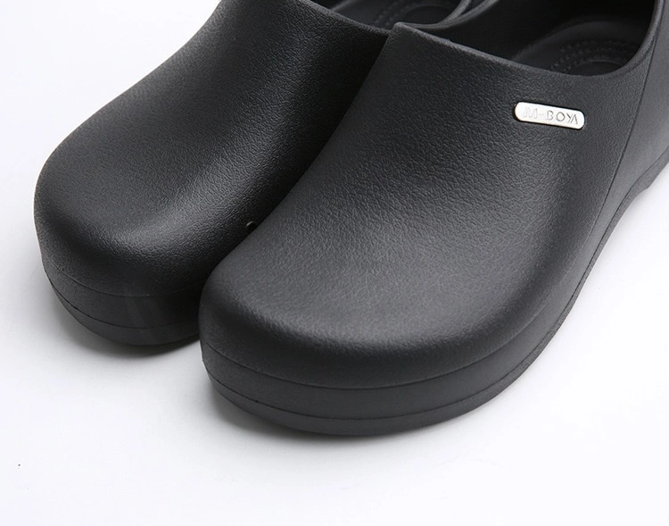 Custom Hotel Chef Clog Kickers Kitchen Safety Shoes with Rubber Sole