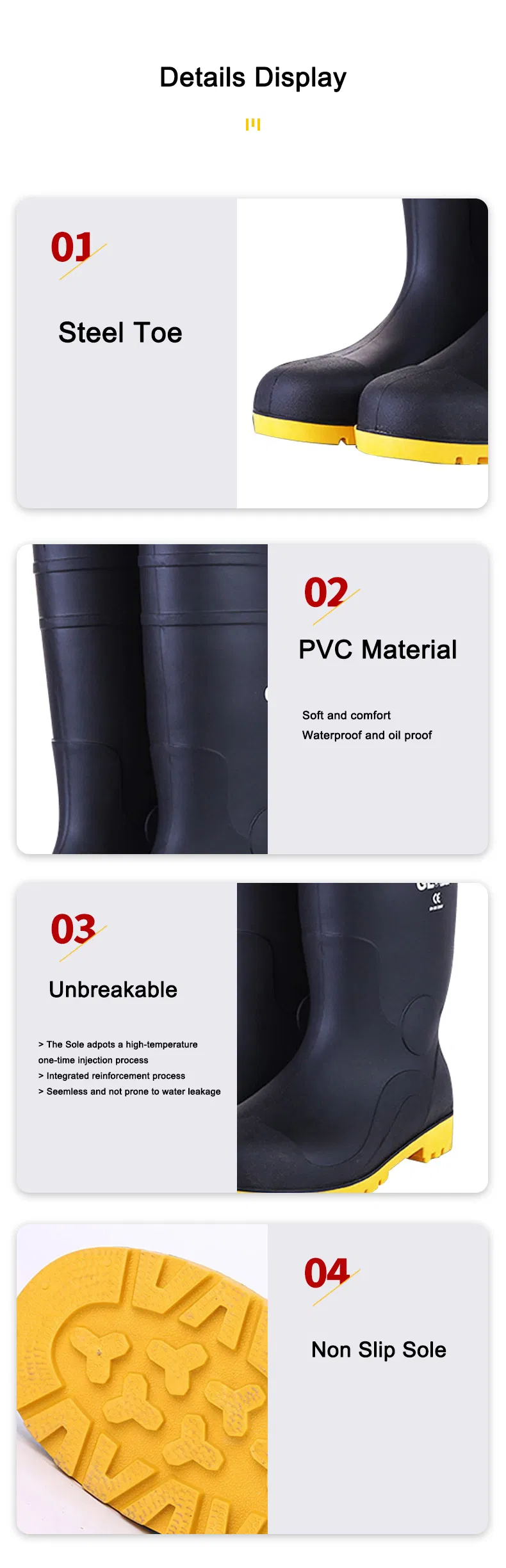 Safety Rain Boots View 19