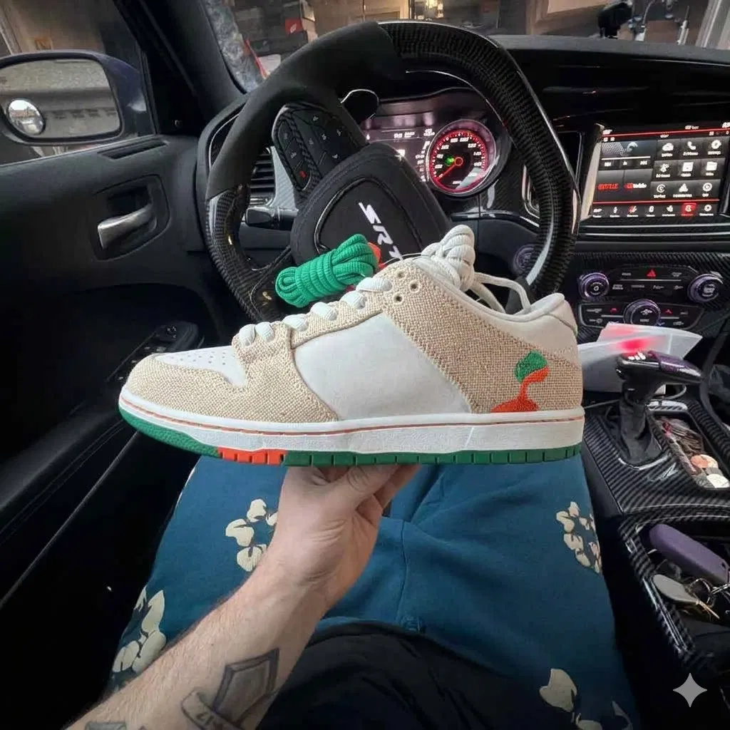 Luxury Jarritos Collaboration Retro Low Top Hemp Canvas Skateboard Sneakers