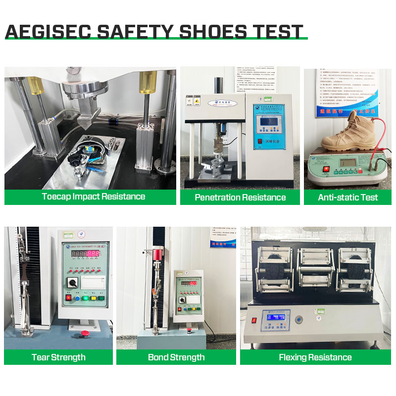 AEGISEC Industrial Steel Toe Safety Shoes Water Repellent Labor protection Slip Resistant Construction Safety Shoes for Men