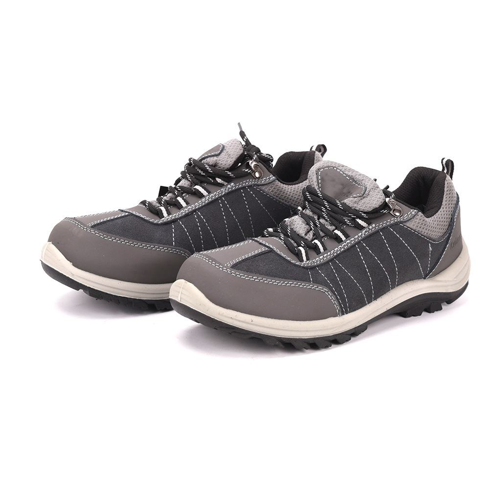 AODEXIANG Safety Shoes Steel Toe Cap Anti-Slip Winter Nubuck Leather Upper Mesh Lining Puncture-Proof Work Boots