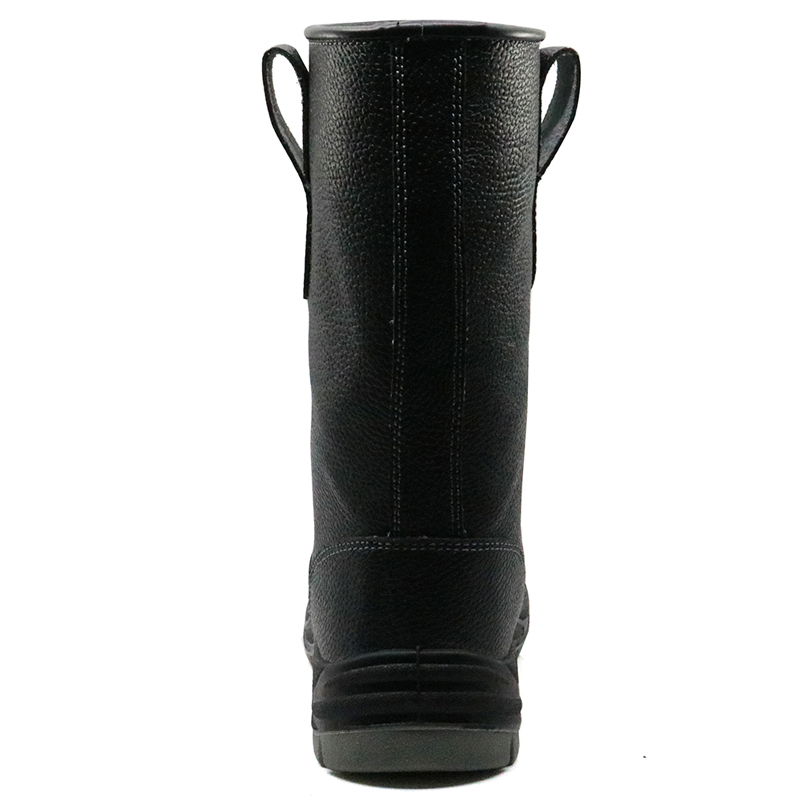 Non-Slip Oil Resistant Black Leather Steel Toe Prevent Puncture Welders Safety Boots Anti Static Water Proof Welding Boots Without Laces
