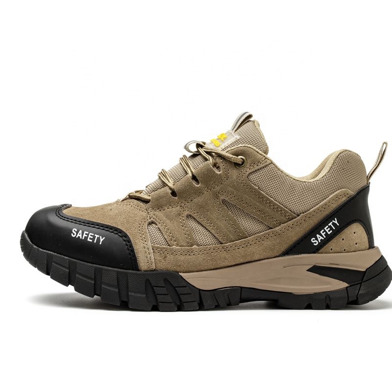 Breathable Light Weight Safety Shoes Steel Toe for Men Work Shoe Anti slip Mens Safety Boots for Workers