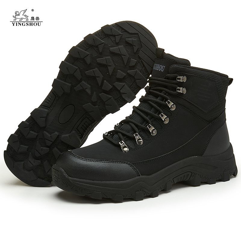 High Quality Microfiber Work Boots Men's Puncture Resistant Lightweight Slip Resistant Construction Safety Boots for Work Shoes