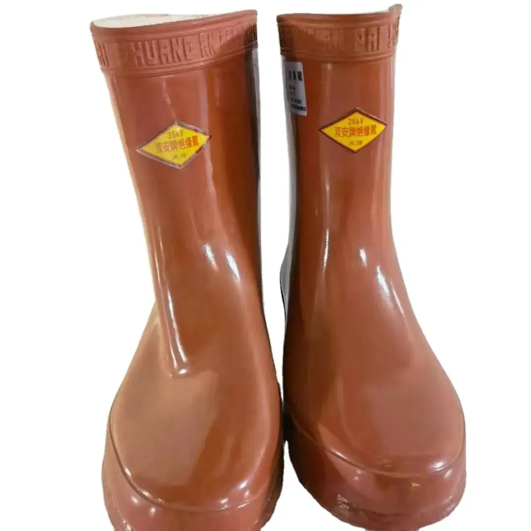 Electrical High-Voltage Safety Boots Insulated Rubber Dielectric Work Boots Electrical Insulation Boots