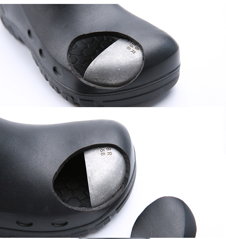 China Industrial Kitchen Chef Safety Shoes Non-Slip - Waterproof EVA Work Footwear Steel Toe Protection Restaurant Professional
