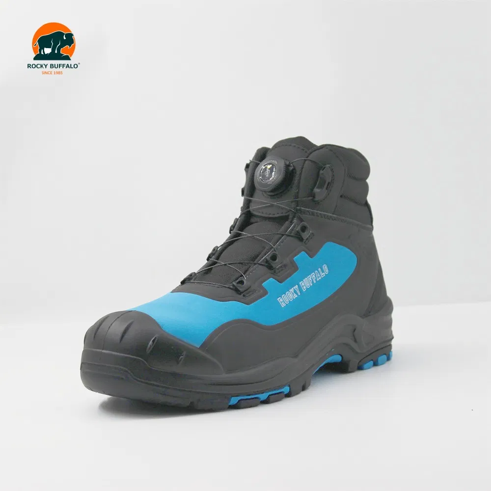 Rocky Buffalo Non-Slip Oil Resistant Rubber Outsole Anti Static Composite Toe New Design Sport Safety Shoes with Rutary Buckle