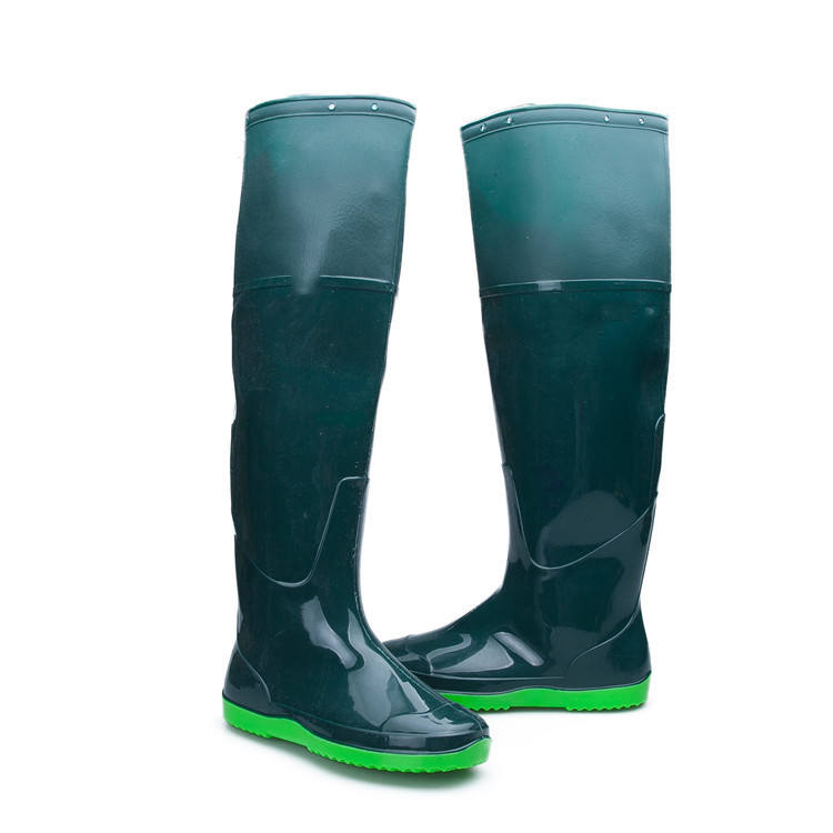 Wholesale New Design Customize Waterproof Non Slip Industrial Safety Boots Knee Rain Shoes for Workers Sepatu Sawah PVC Gumboots