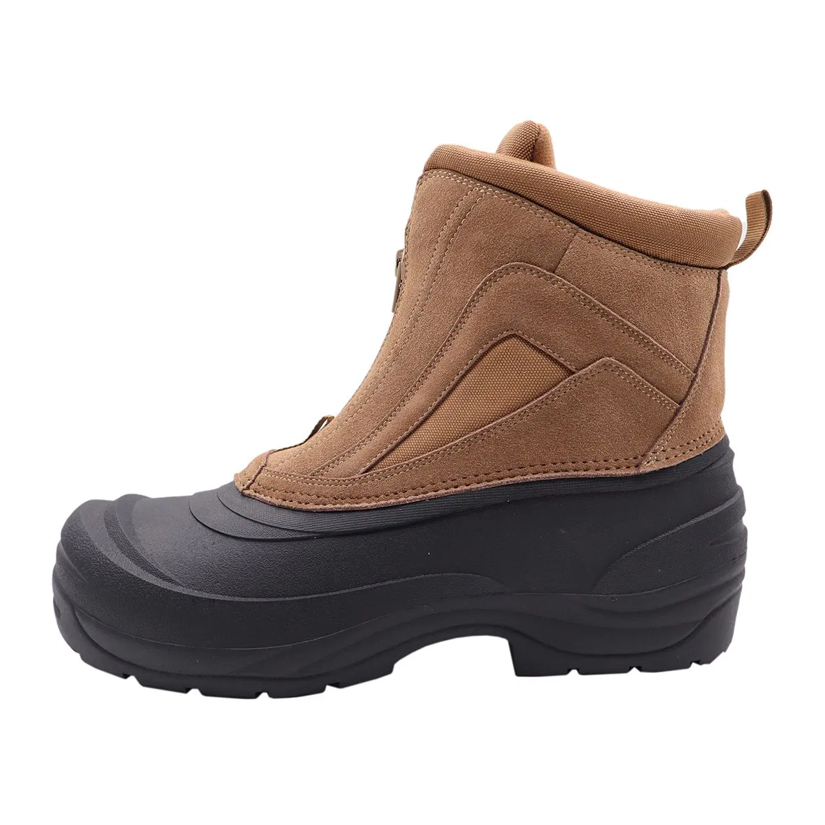 Black Industrial Leather Men Safety Shoes Construction Safety Work Boots