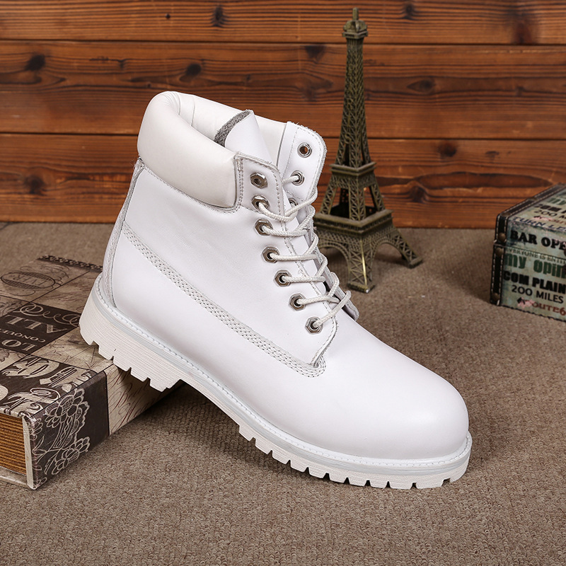Accept Custom Mens Quality Safety Boots Waterproof Genuine Leather Boots for Men Slip-resistant and Wear-resistant Work Boots