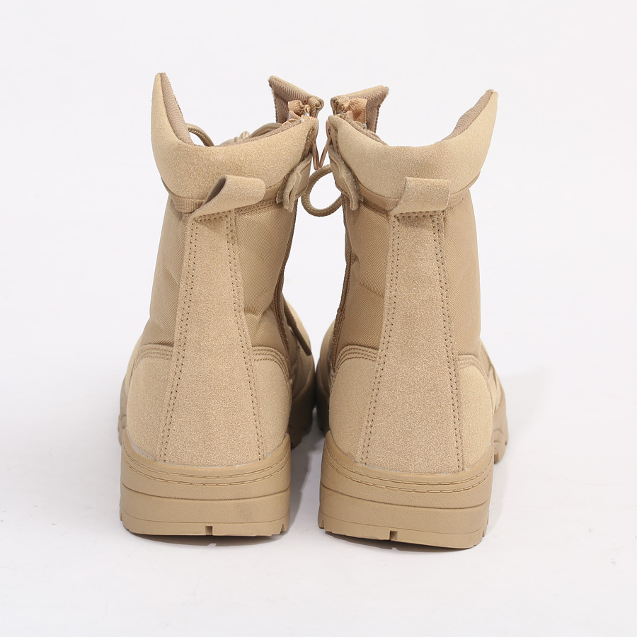 2023 Outdoor Training Camping Waterproof Rubber Leather Boots Tactical Men Desert Jungle Safety Shoes