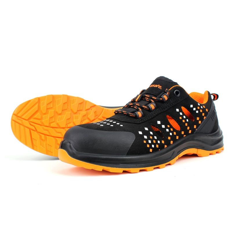 Suede Composite-Toe Work Shoes: Lightweight Sporty Factory-Priced.