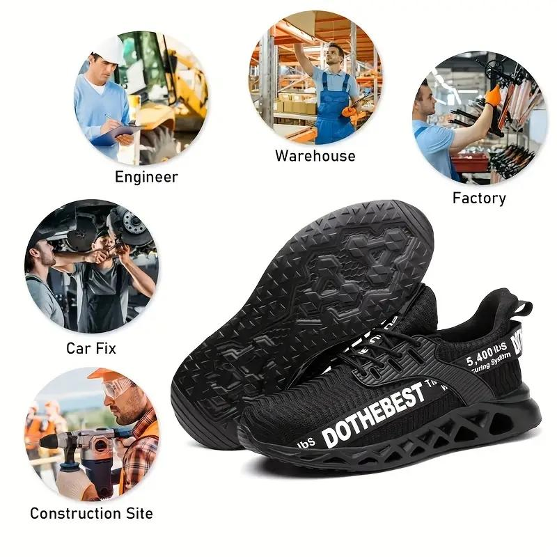 Dinggu Frontrunning High Quality Composite Sport Light Weight Fashionable Industrial Price Work Steel Toe Men Brand Safety Shoes