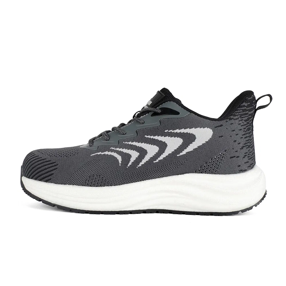 Flyknit Upper Popcorn Outsole Composite Toe Kevlar Safety Work Shoes