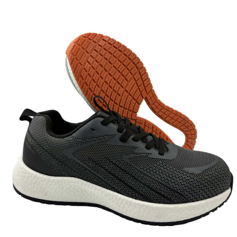 Lightweight Industry Safety Shoes Breathable Upper Rubber Outsole Sneaker for Men