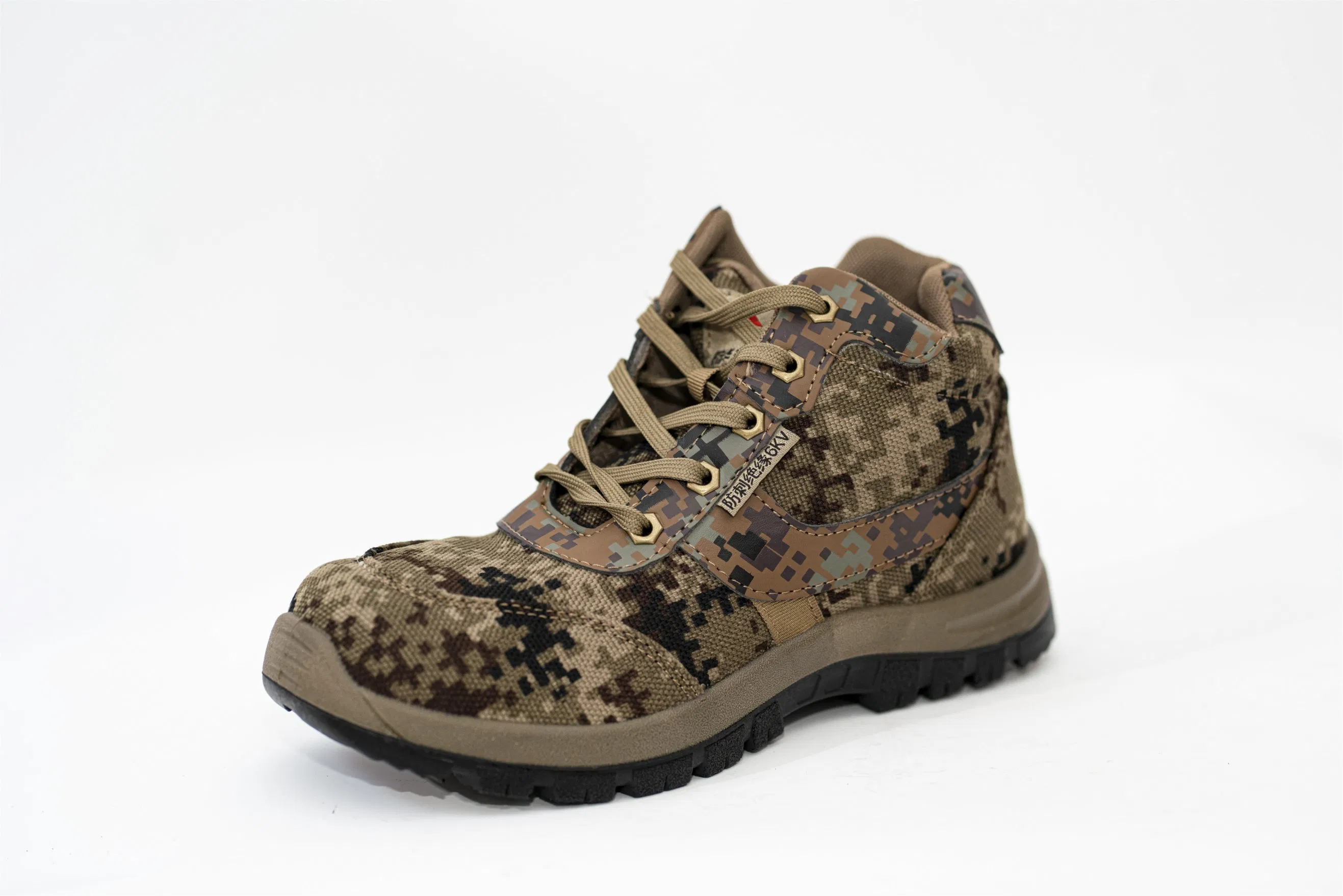 Jihua-106 Winter Insulated Camo Work Boots with Puncture-Resistant Outsole for Forestry, Patrol and Construction
