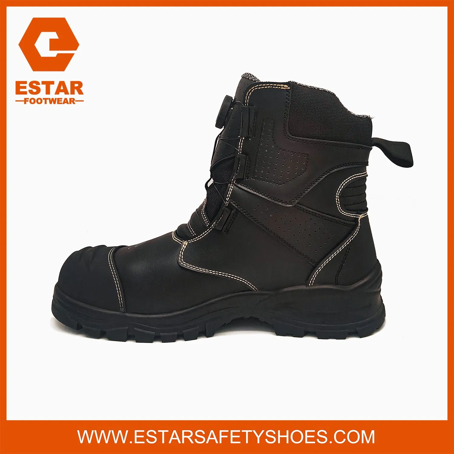 Fast Lacing System Welding &amp; Smelter Safety Boots Est-184b