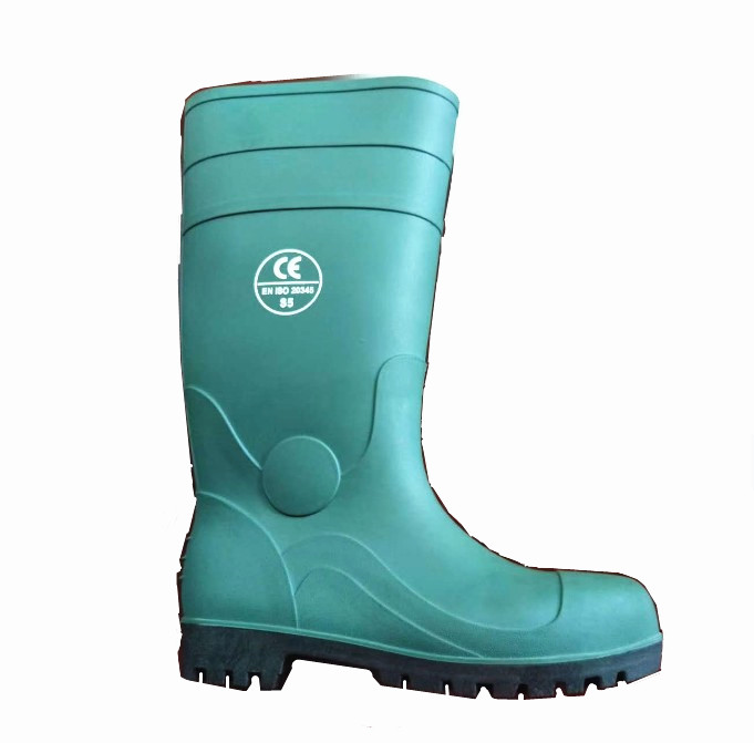 CE Approved Safety PVC Boots with Steel Toe Waterproof Gumboots